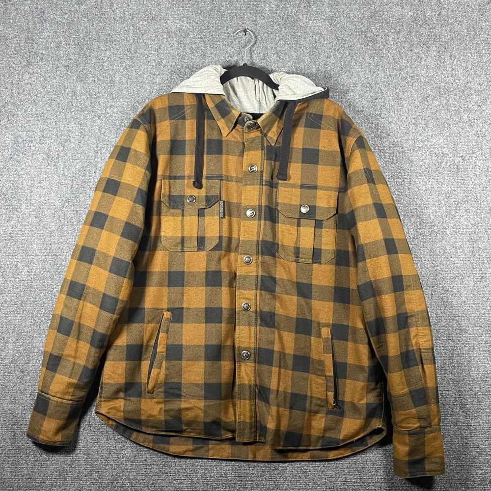 Speed and Strength Standard Supply Reinforced Moto Shirt Jacket Brown Medium
